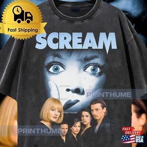 Drew Barrymore Scream Lets Watch Scary Movie Retro Classic T-Shirt